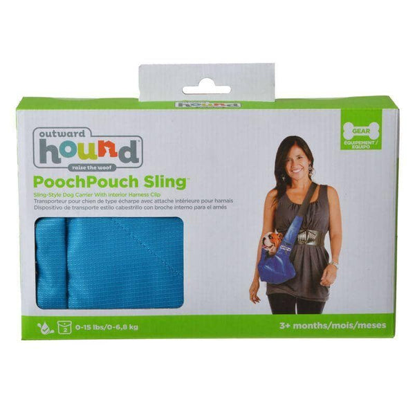 Image of Outward Hound Sling-Go Pet Sling Carrier - Blue