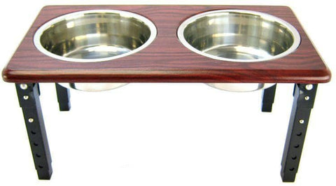 Image of Spot Posture Pro Double Diner - Stainless Steel & Cherry Wood