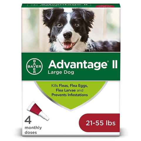 Advantage II Flea and Lice Treatment Dogs 21-55 LB