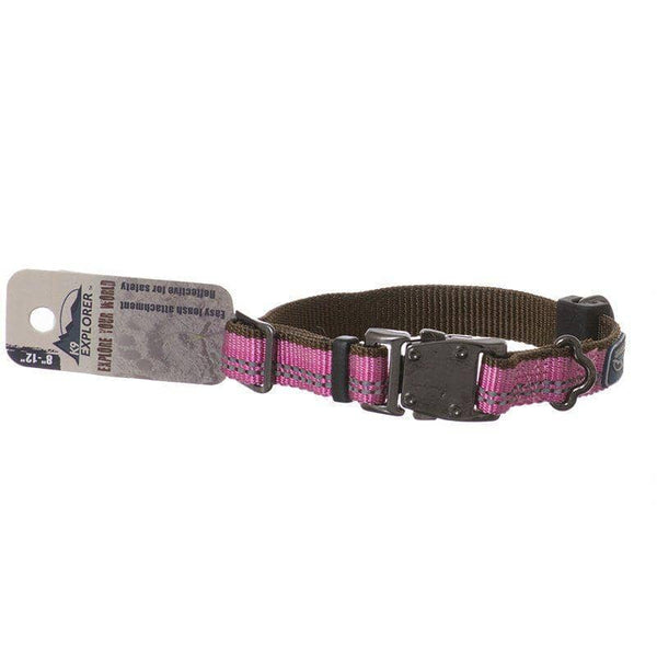 Image of K9 Explorer Reflective Adjustable Dog Collar - Rosebud