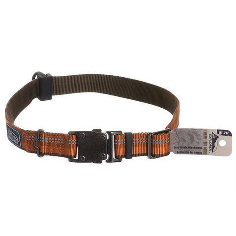 Image of K9 Explorer Reflective Adjustable Dog Collar - Campfire Orange