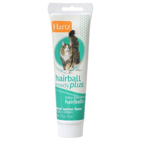 Image of Hartz Hairball Remedy Plus Cat & Kitten Paste - Natural Salmon Flavor