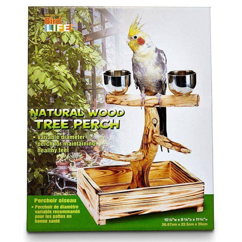 Image of Penn Plax Bird Life Natural Wood Tree Perch