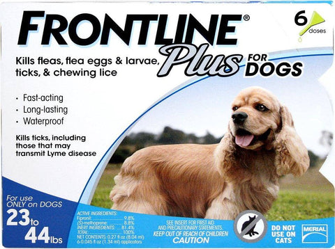 Frontline Plus for Dogs Under 23-44 LB Flea & Tick Treatment