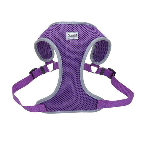 Image of Coastal Pet Comfort Soft Reflective Wrap Adjustable Dog Harness - Purple