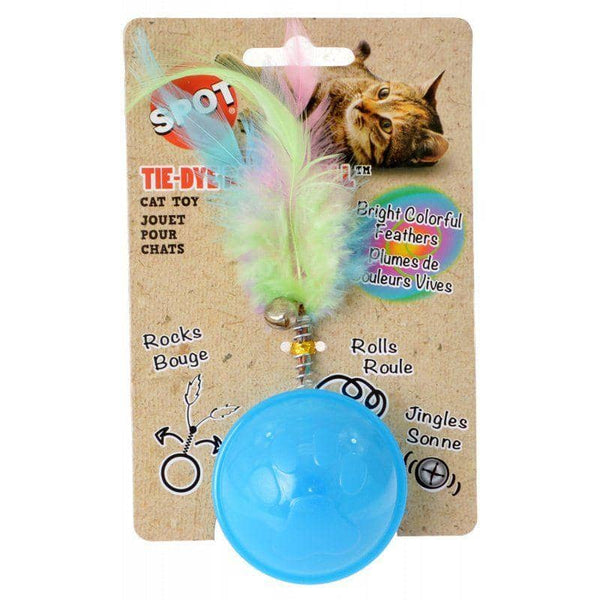 Image of Spot Tie Dye Roller Ball Cat Toy - Assorted Colors