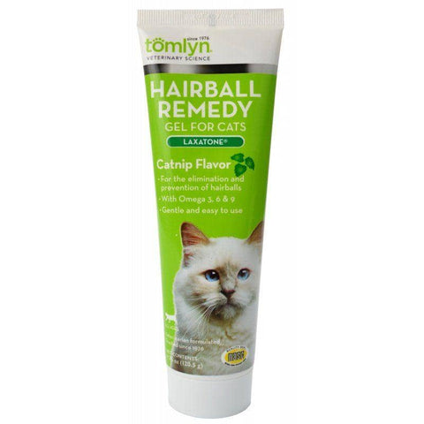 Image of Tomlyn Laxatone Hairball Remedy Gel for Cats - Catnip Flavor