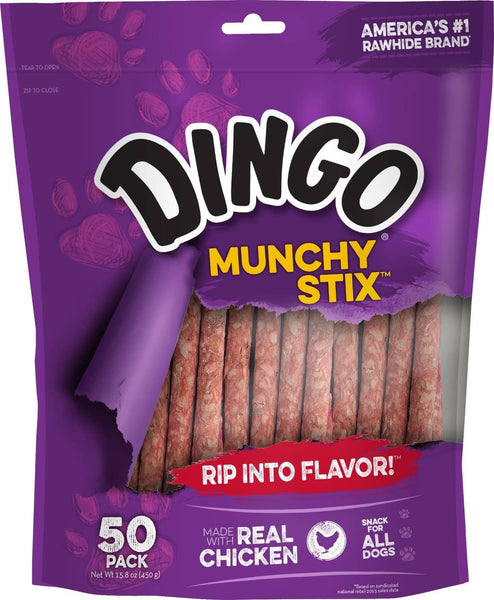 Dingo Munchy Stix, Made with Real Chicken