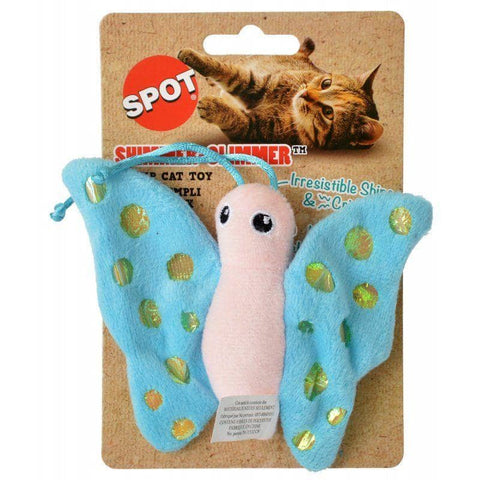 Image of Spot Shimmer Glimmer Butterfly Catnip Toy - Assorted Colors
