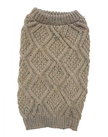 Image of Outdoor Dog Fisherman Dog Sweater - Taupe