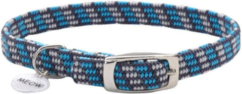 Image of Coastal Pet Elastacat Reflective Safety Collar with Charm Grey/Blue