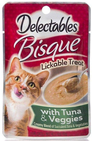 Image of Hartz Delectables Bisque Lickable Treat for Cats - Tuna & Veggies