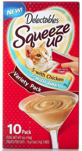 Image of Hartz Delectables Squeeze Up Lickable Cat Treat - Variety Pack