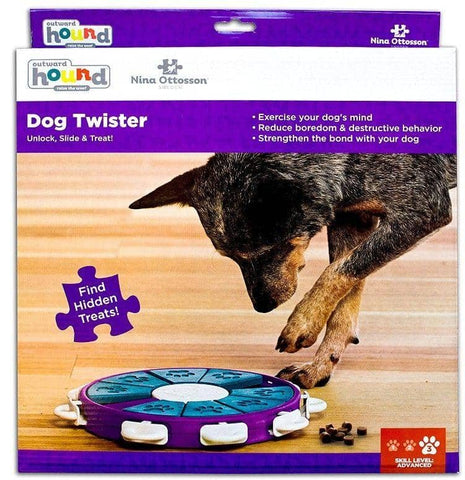 OUTWARD HOUND Treat Locking Discs Dispenser Puzzle Dog Toy, Multiple Colors  
