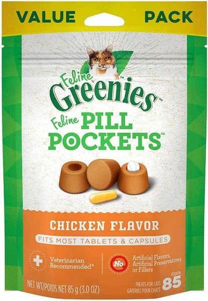 Image of Greenies Pill Pockets Chicken Flavor Cat Treats