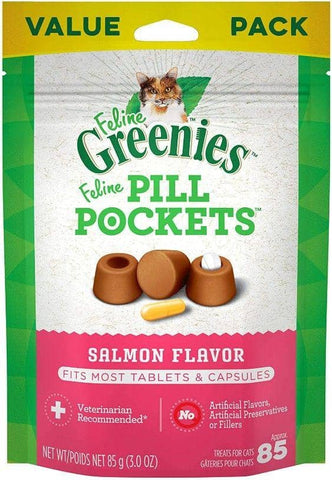 Image of Greenies Pill Pockets Salmon Flavor Cat Treats
