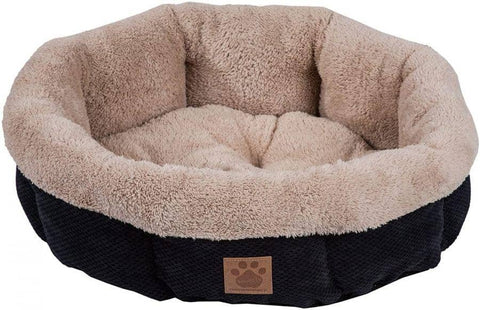 Image of Precision Pet Snoozzy Mod Chic 12 Inch Round Pet Bed Black