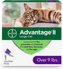Advantage II Flea and Lice Treatment Cats Over 9 LB LARGE CAT