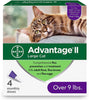 Advantage II Flea and Lice Treatment Cats Over 9 LB LARGE CAT