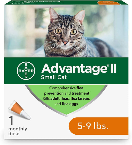 Advantage II Flea and Lice Treatment Cats Under 9 LB SMALL CAT
