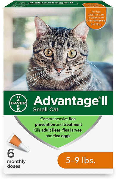 Advantage II Flea and Lice Treatment Cats Under 9 LB SMALL CAT
