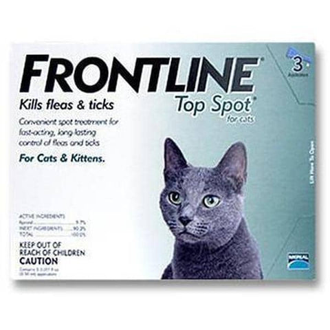 Frontline Top Spot for Cat 3 MONTH-CAT-Merial-Pets Go Here adult, flea, green, kitten, lice, merial, pet meds, tick Pets Go Here, petsgohere