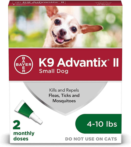 K9 Advantix Flea and Tick Treatment for Dogs Under 10 LB