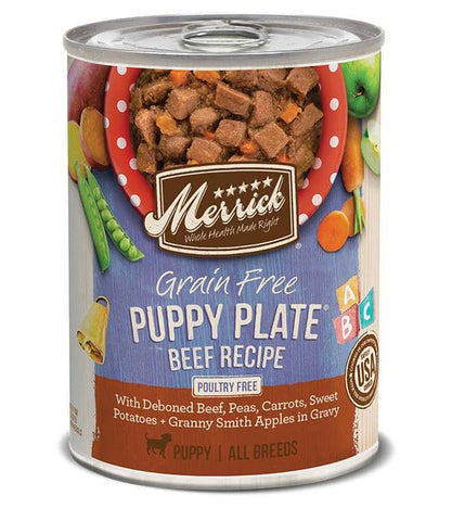 Merrick Dog C Lassic Puppy Plate Beef 12.7 oz.(Case Of 12)