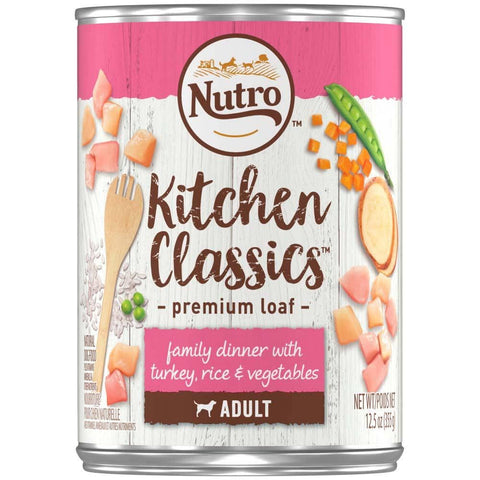 Nutro Products Tender Turkey, Sweet Potato & Green Bean Recipe Canned Senior Dog Food 12ea/12.5 oz, 12 pk