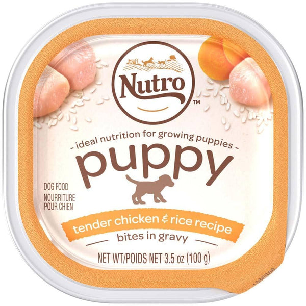 Nutro Products Tender Chicken Oatmeal & Brown Rice Stew Small Breed Puppy Food 24ea/3.5 oz, 24 pk