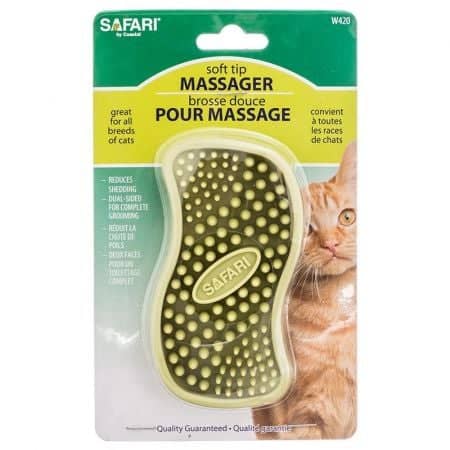 Safari Cat Rubber Curry Brush