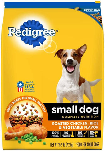 Pedigree Roasted Chicken, Rice & Vegetable Small Dog Dry Food 1ea/15.9 lb