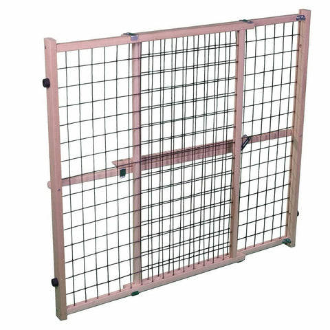 North States Wire Mesh Petgate Extra-Wide Natural Finish 1ea/32 in